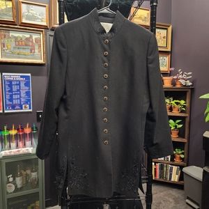 VINTAGE VALERIE STEVENS PETITES Pure Wool Button Down Jacket 8